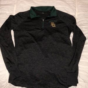 Baylor dry-fit quarter zip